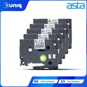 ASTA 5pcs. TZ-151 Label Tapes for Brother P-touch Label Printer 24mm (Black on Clear)