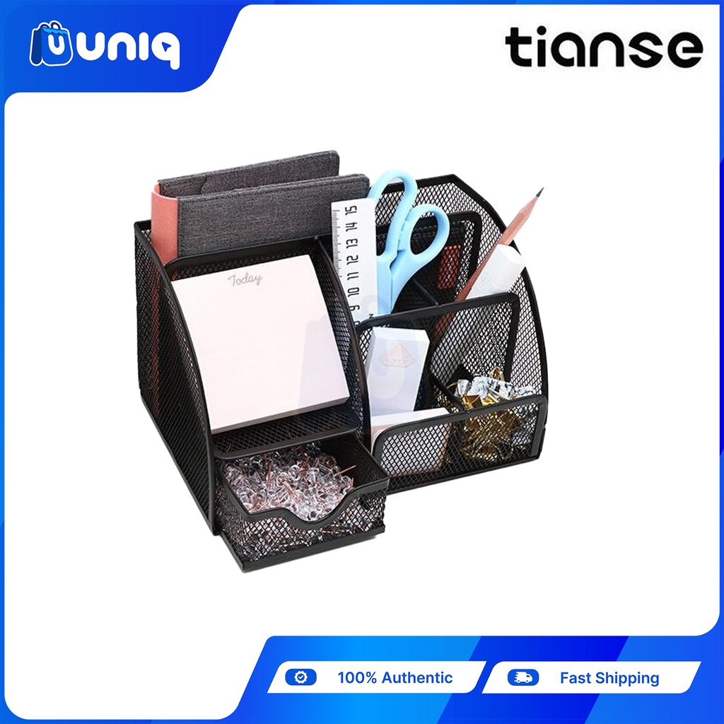 TIANSE TS-3510 Metal Multifunctional Pen Holder