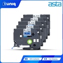 ASTA 5pcs.TZ-551 Label Tapes for Brother P-touch Label Printer 24mm (Black on Blue)