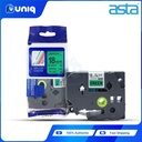 ASTA TZ-741 Label Tapes for Brother P-touch Label Printer 18mm (Black on Green)