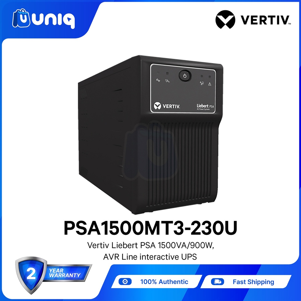 Vertiv™ Liebert® PSA 1,500VA / 900W AVR Line interactive UPS (PSA1500MT3-230U)