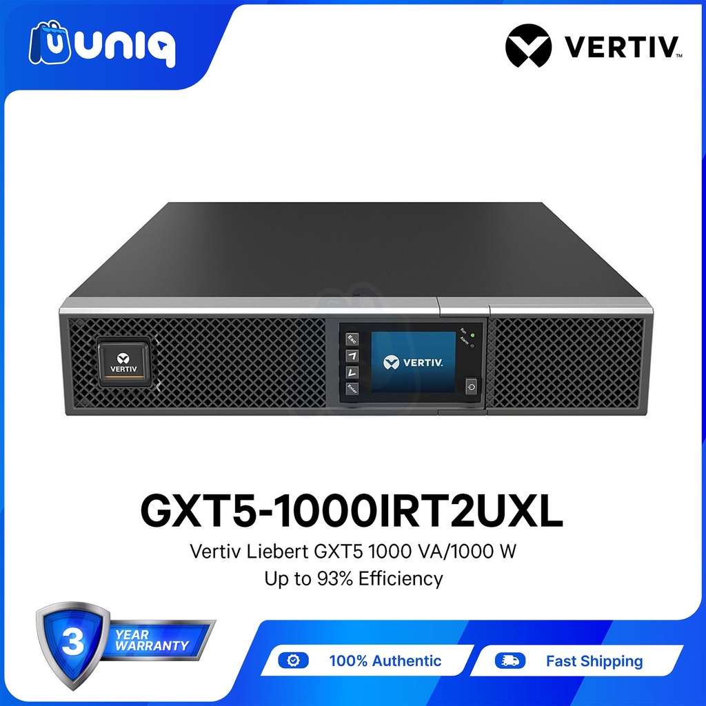 Vertiv™ Liebert® GXT5 1,000VA / 1000W 2U Rack/Tower On-Line UPS (GXT5-1000IRT2UXL)