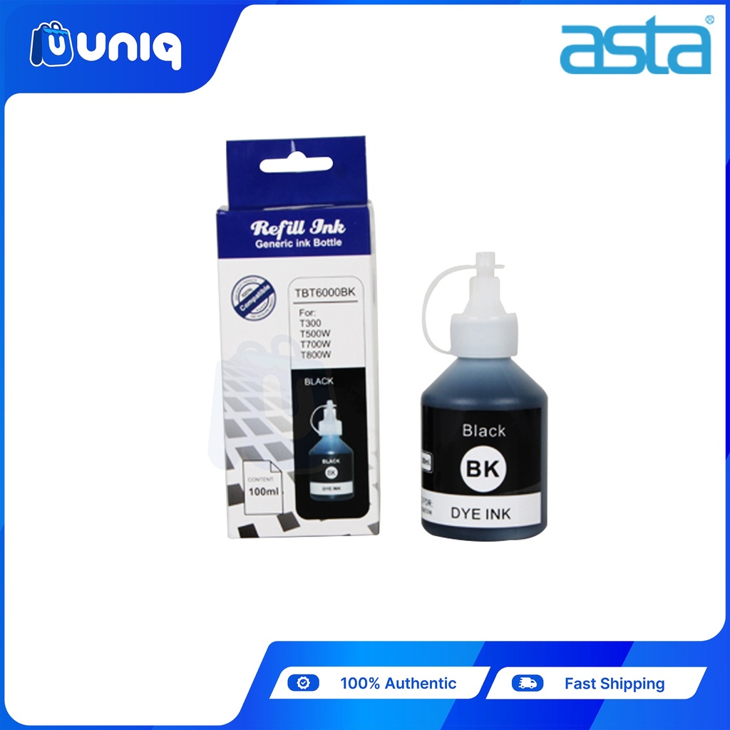 ASTA Premium Quality Refill Ink for BROTHER Printers 100ml. (Choose Color on Variation)