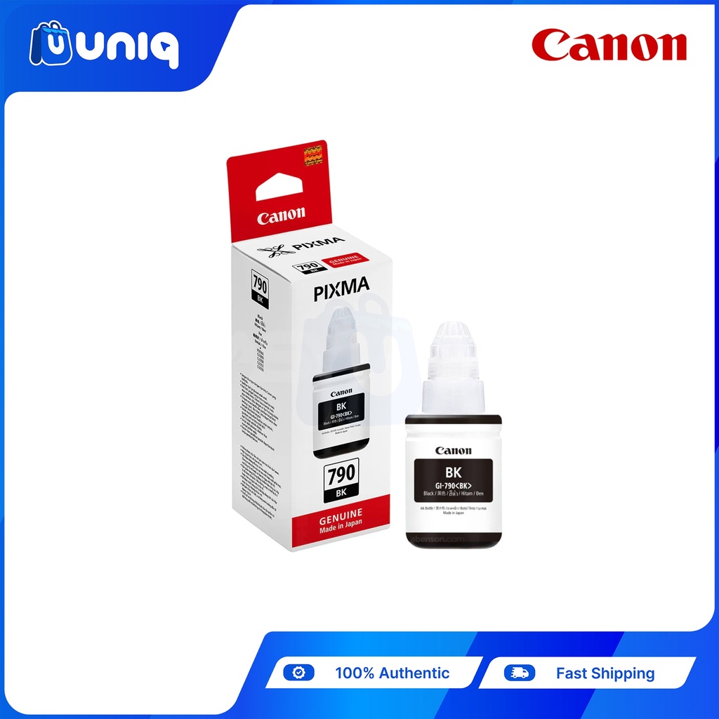 Canon GI-790 Ink Bottle For Pixma InkJet Printers (135ml Black / 70ml CMY)