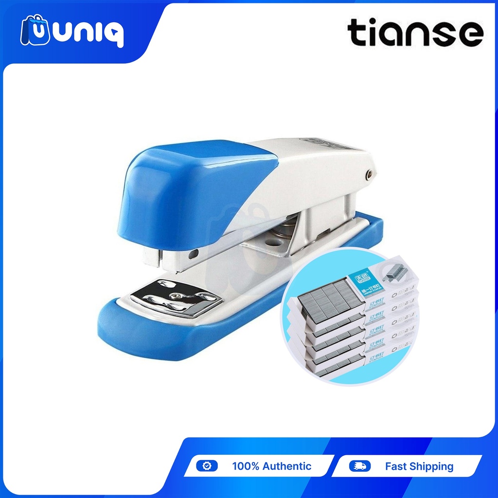 TIANSE 0103 Uniform Stapler with NO.12 Staple Wires (Set of 5) ~ (Choose Your Color)