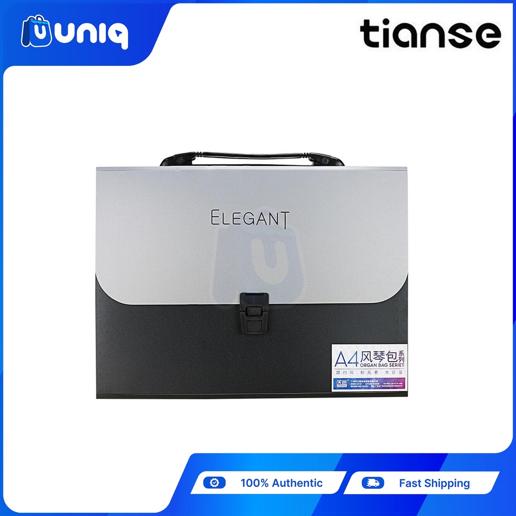 TIANSE 1803 A4 13grids Portable Expanding File Folder ~ (Choose Your Color)