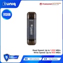 Transcend ESD310C/P/S 512GB Dual USB Portable SSD (TS512GESD310C/S/P) ~Choose Your Color