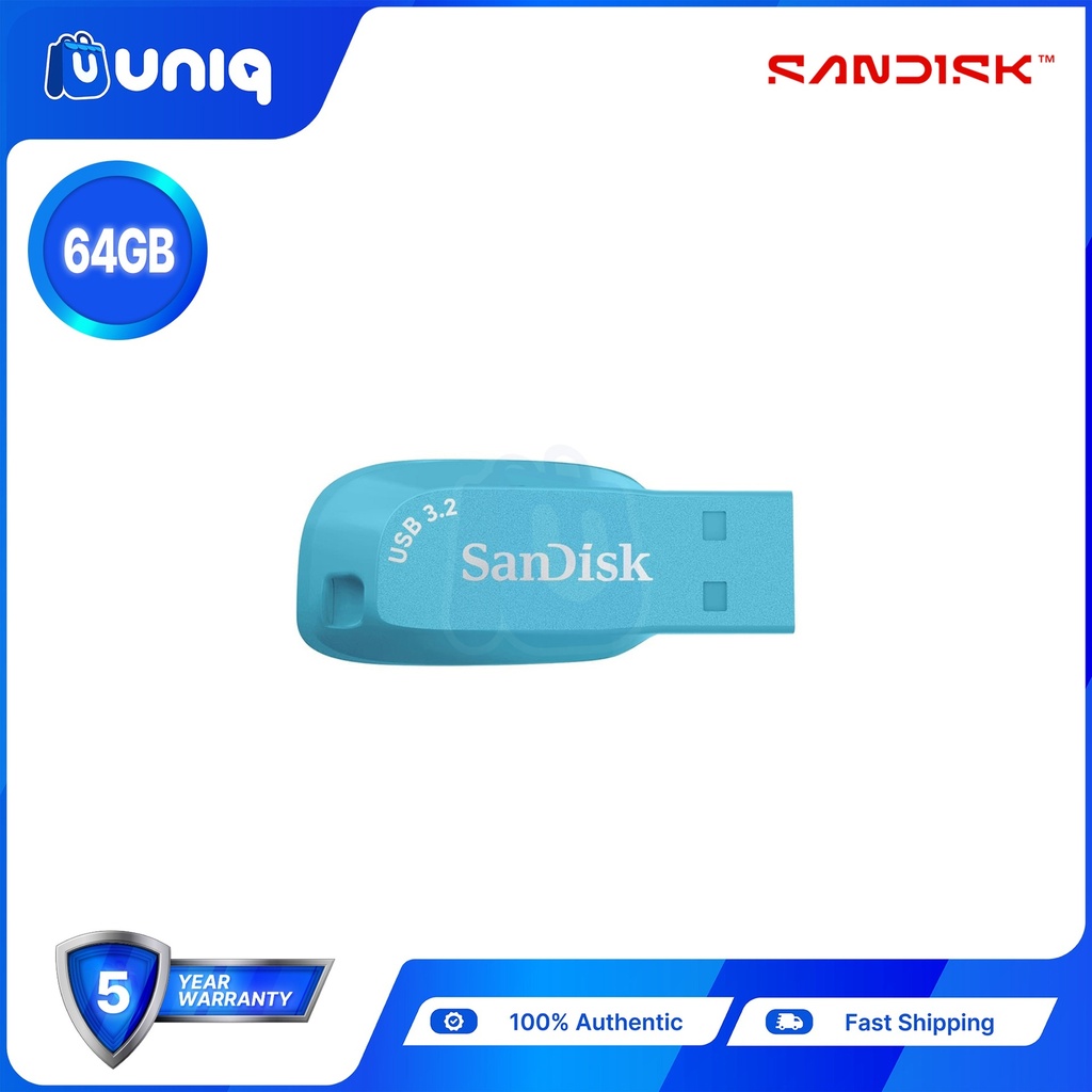 Sandisk Ultra Shift USB 3.2 Gen 1 Flash Drive ~ 64GB - Choose Your Color