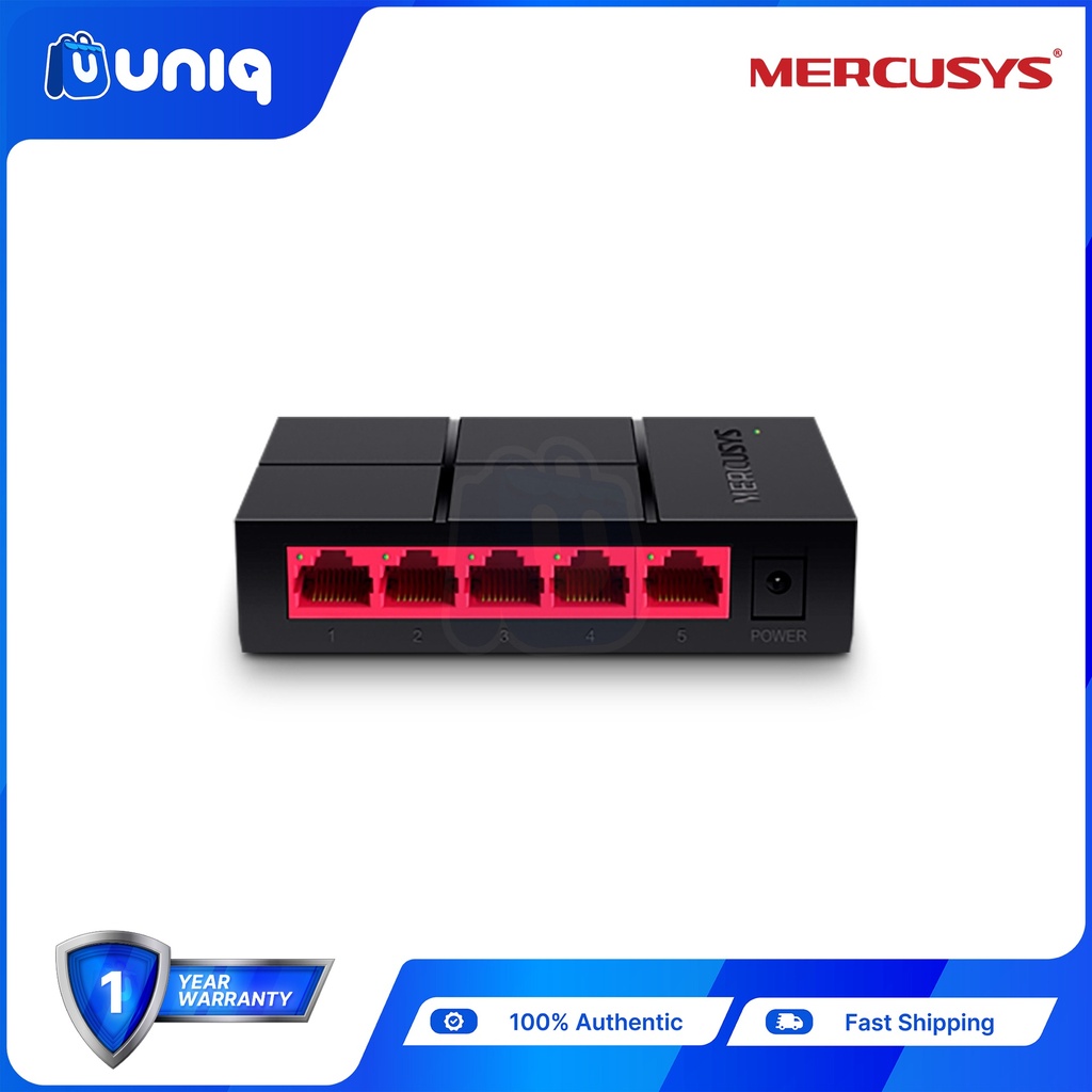 Mercusys MS105G 5-Port 10/100/1,000 Mbps Desktop Switch