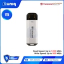 Transcend ESD300S 1TB Type-C Portable SSD (Silver) (TS1TESD300S)