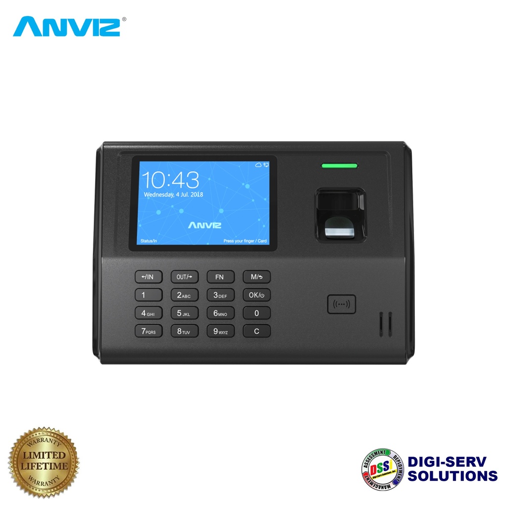 Anviz EP300 Pro Color Screen Fingerprint, RFID Card Time & Attendance Terminal