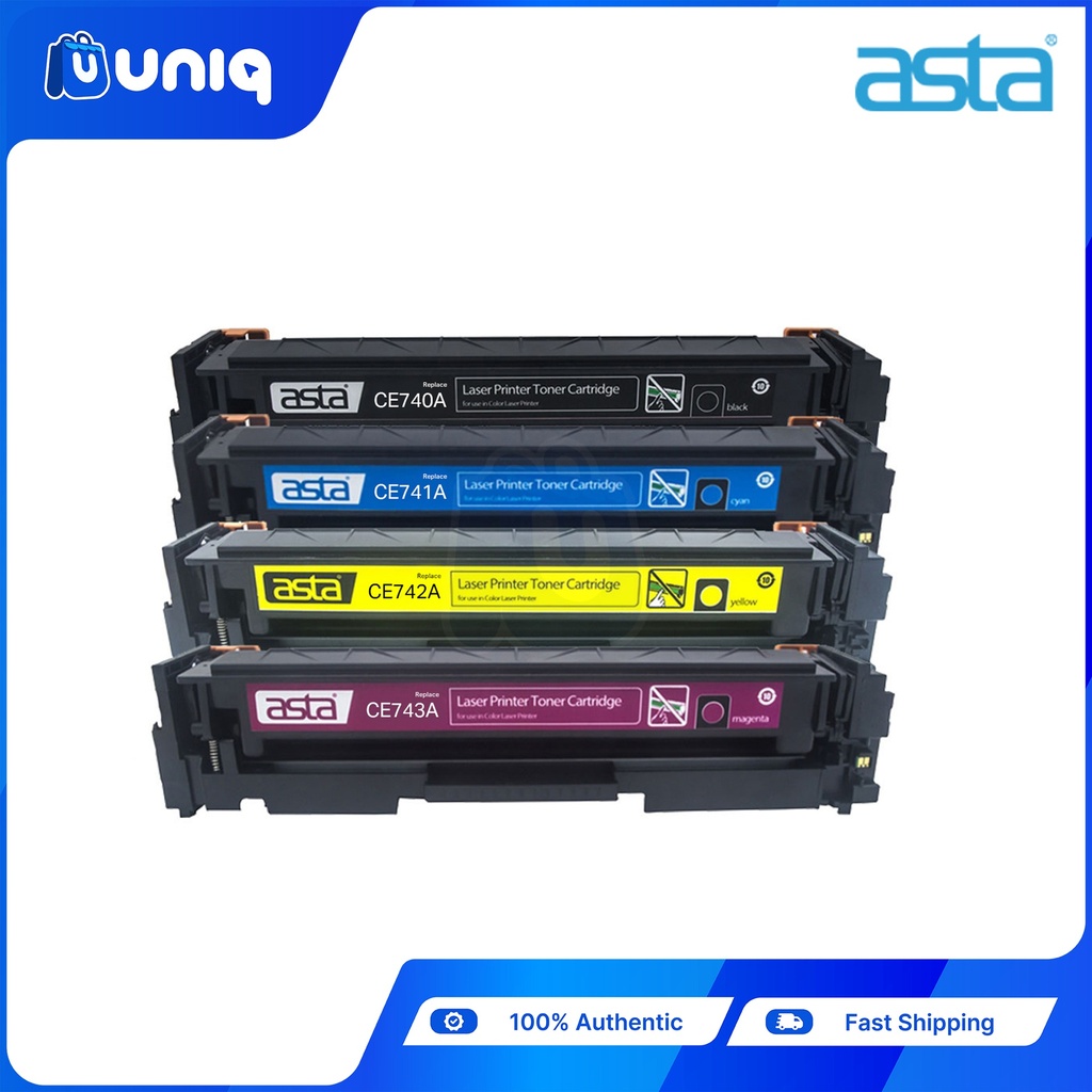 ASTA CE740A,CE741A,CE742A,CE743A Compatible Toner Cartridge for HP Color LaserJet Series Printer (BCYM)