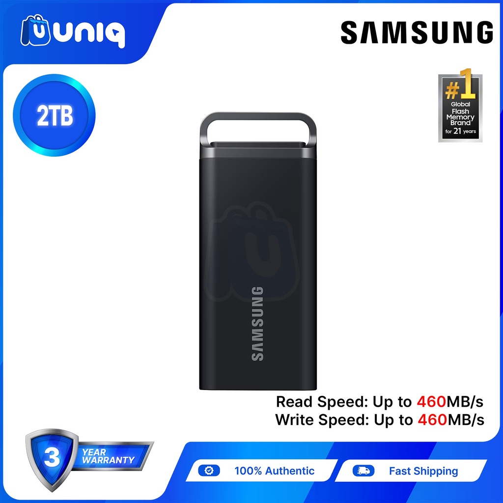 Samsung T5 EVO 2TB USB 3.2 Gen 1 Portable SSD (MU-PH2T0S/WW)