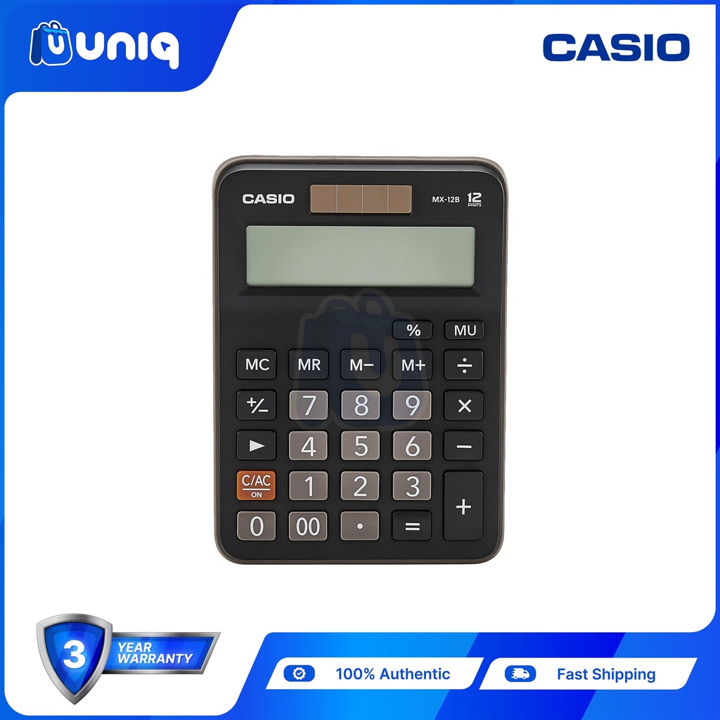 Casio MX-12B-BK Practical Calculator