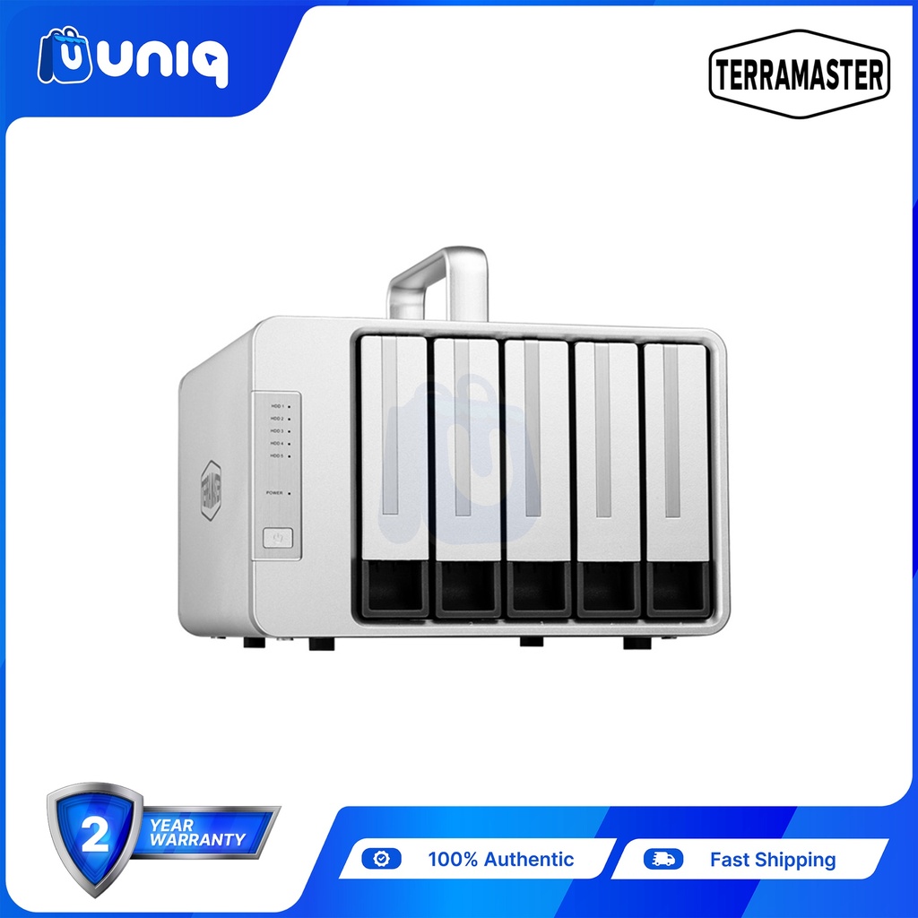 TerraMaster D5 Thunderbolt 3 5-Bay Professional-Grade RAID Enclosure