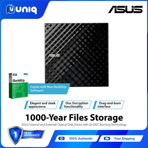 [AC-87B] ASUS SDRW-08D2S-U LITE Portable 8X DVD Burner