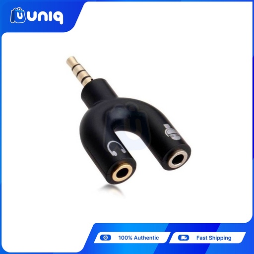 [AC-97A] Audio Adapter 3.5mm Combo to 3.5mm Audio and Mic U Splitter for Computer / Cellphone Audio port
