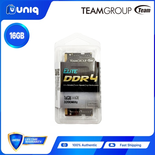 [MEM-19B_3200] Team Elite SO-DIMM 16GB DDR4 3200MHz CL22