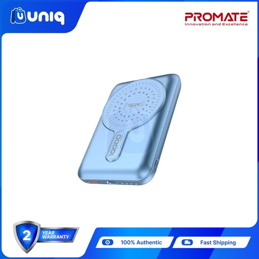 [Promate PB-02_Blue] SALE!!! Promate PowerMag-10Pro 10000mAh Magsafe Wireless PowerBank (Blue)