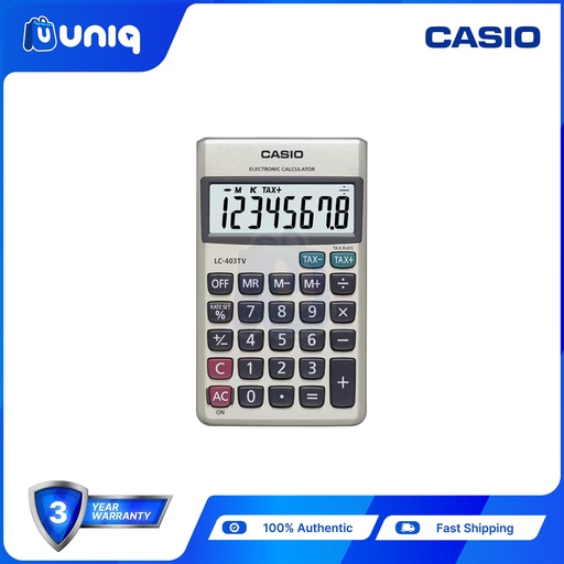 [Casio-021] Casio LC-403TV Practical Calculator