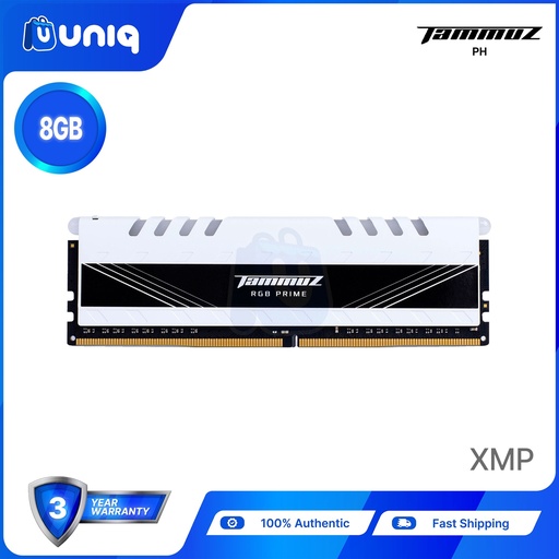 [Tammuz-07_8XMP_White] SALE!!! Tammuz 8GB DDR4 3200Hz CL22 RGB PRIME XMP (White) U-DIMM