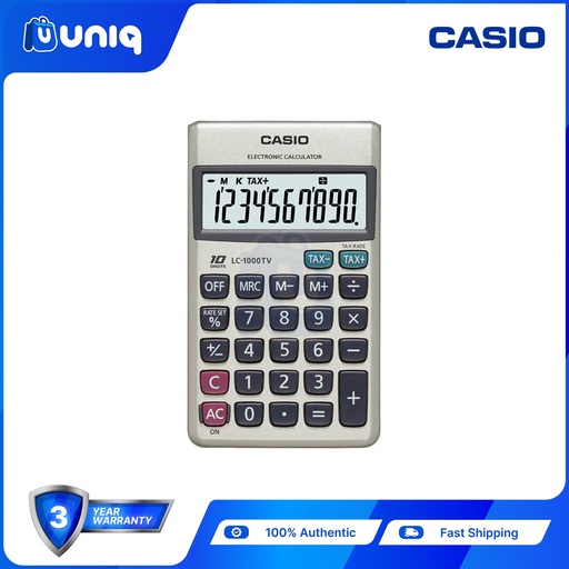 [Casio-018] Casio LC-1000TV Practical Calculator