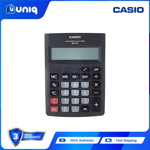 [Casio-026] Casio MW-8V-BK Practical Calculator