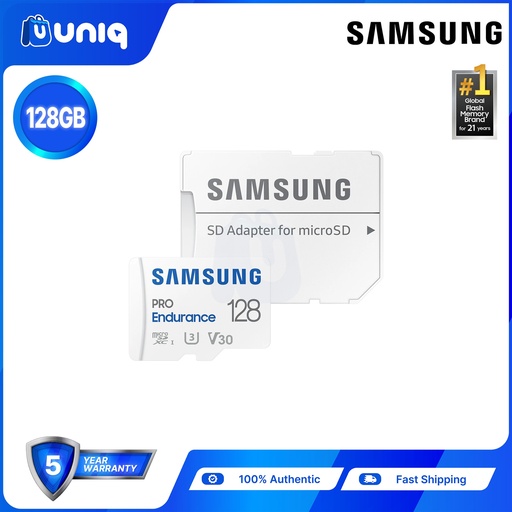 [Memory Card-45C] Samsung PRO Endurance 128GB MicroSD Card with SD Adapter (MB-MJ128KA)