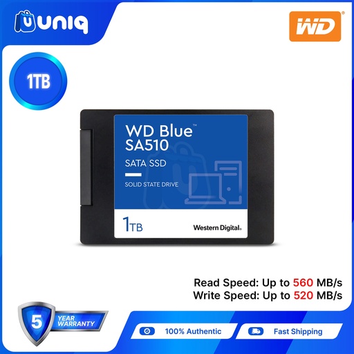 [SSD-25B] WD Blue SA510 1TB 2.5" SATA III SSD (WDS100T3B0A)