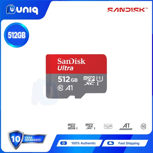 [Memory Card-56_512] Sandisk Ultra microSD A1 series UHS-I Card ~ 512GB (SDSQUAC)