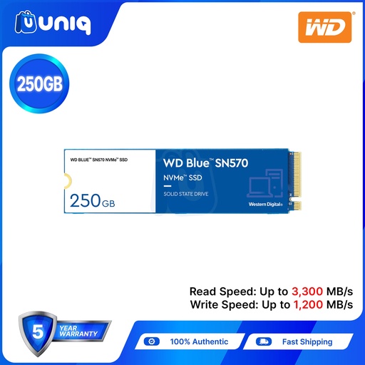 [SSD-66C] WD Blue SN570 250GB NVMe SSD