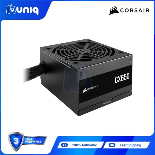 [Corsair-01_650] Corsair CV650 650W 80 Plus Bronze ATX Power Supply
