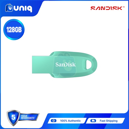 [AC-26Curve128Green] Sandisk Ultra Curve USB 3.2 Flash Drive ~ 128GB - GREEN