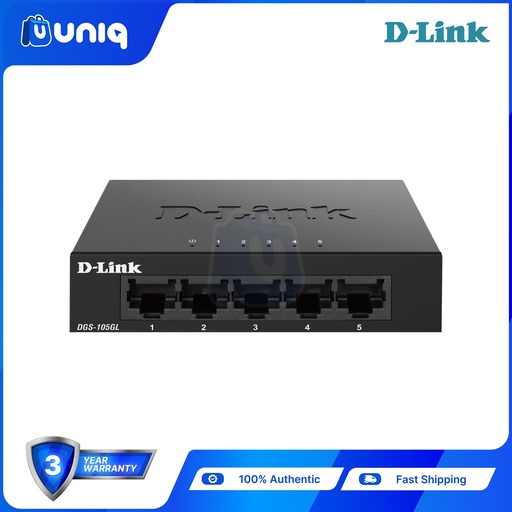 [NW-12A] D-Link DGS-105GL 5-Port Gigabit Ethernet Switch