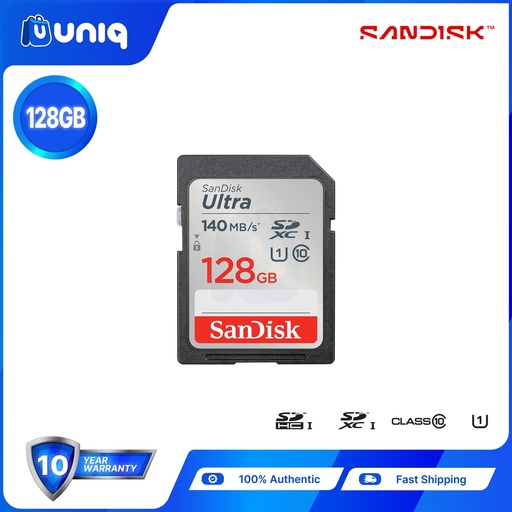[Memory Card-23D] Sandisk Ultra SD Card UHS-I ~ 128GB (SDSDUNB)