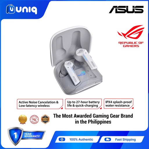 [ASUS-130B_White] SALE!!! ASUS ROG Cetra True Wireless Gaming In-Ear Headphones (White)