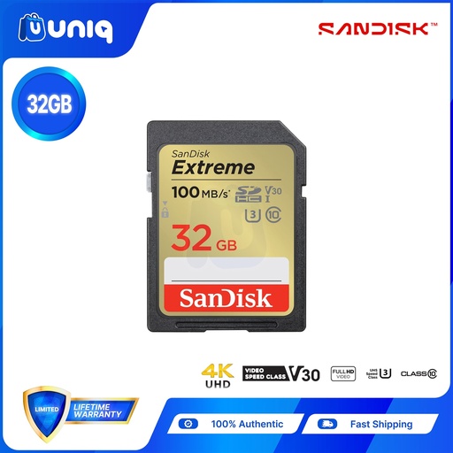 [Memory Card-55_32] Sandisk Extreme SD Card UHS-I ~ 32GB (SDSDXVT)