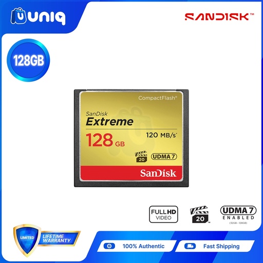 [Memory Card-51B] Sandisk Extreme CompactFlash Memory Card ~ 128GB (SDCFXSB)