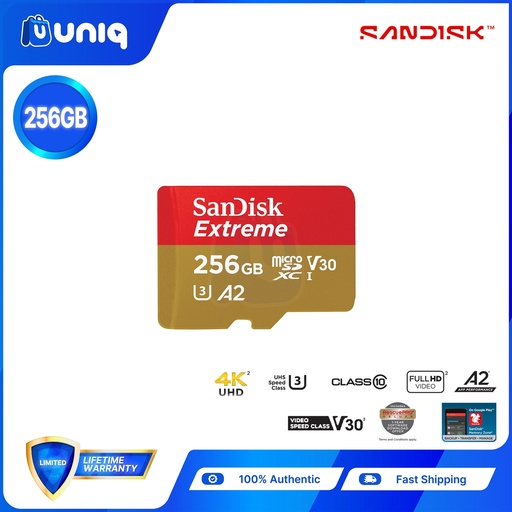 [Memory Card-53_256] Sandisk Extreme microSD UHS-I Card ~ 256GB (SDSQXAV)
