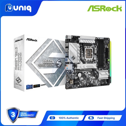 [Asrock MB-21] SALE!!! ASRock B660M Steel Legend Micro-ATX Motherboard