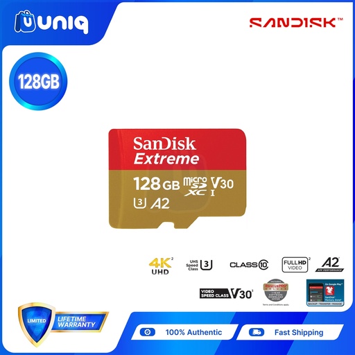 [Memory Card-53_128] Sandisk Extreme microSD UHS-I Card ~ 128GB (SDSQXAA)