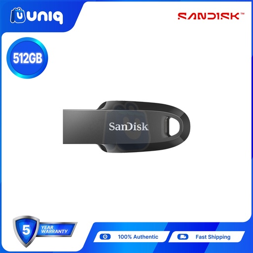 [AC-26Curve512] Sandisk Ultra Curve USB 3.2 Flash Drive ~ 512GB - BLACK