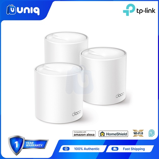 [TPLink-70C] TP-Link Deco X50 (3-Pack) AX3000 Whole Home Mesh WiFi 6 System
