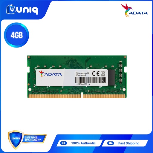 [MEM-24B_4GB] SALE!!! Adata 4GB 2666MHz SODIMM Memory Module (AD4S26664G19-SGN/4GB)