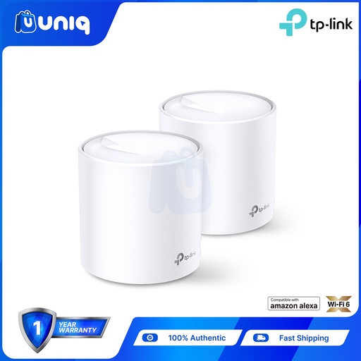 [TPLink-45_2pack] TP-Link Deco X20 (2-pack) AX1800 Whole Home Mesh Wi-Fi 6 System