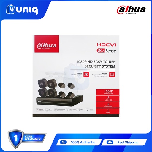 [CCTV PKG 8] SALE!!! Dahua WizSence 8CH DH-KIT-CV12MP4B4T-I