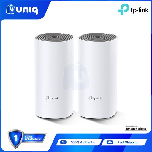 [TPLink-19B] TP-Link Deco E4 (2-Pack) AC1200 Whole Home Mesh WiFi System
