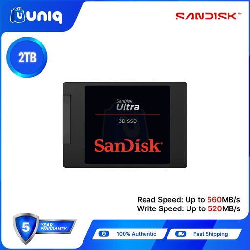 [SSD-17_2TB] Sandisk Ultra 3D SSD ~ 2TB (SDSSDH3)