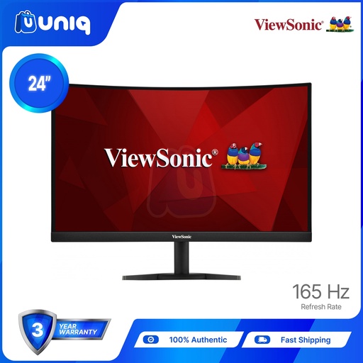 [Viewsonic-34] SALE!!! ViewSonic VX2468-PC-MHD 24" 165Hz Curved Gaming Monitor
