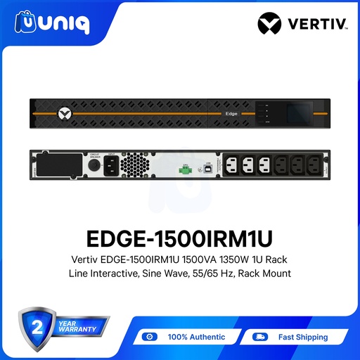 [PSU-03L_EdgeC] Vertiv™ Edge UPS 1500VA/1350W, 230V Rackmount 1U (EDGE-1500IRM1U)
